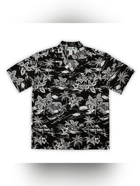 Two Palms Made in Hawaii Men’s Aloha Shirt - 100% Cotton